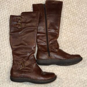 B.O.C Women's Walsh Brown Boots with Plaid Interior, size 6.5